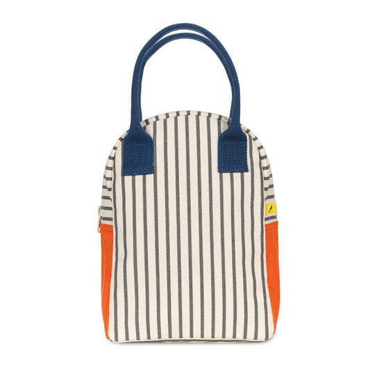 Zipper Lunch Bag - Pencil Stripe Nautical