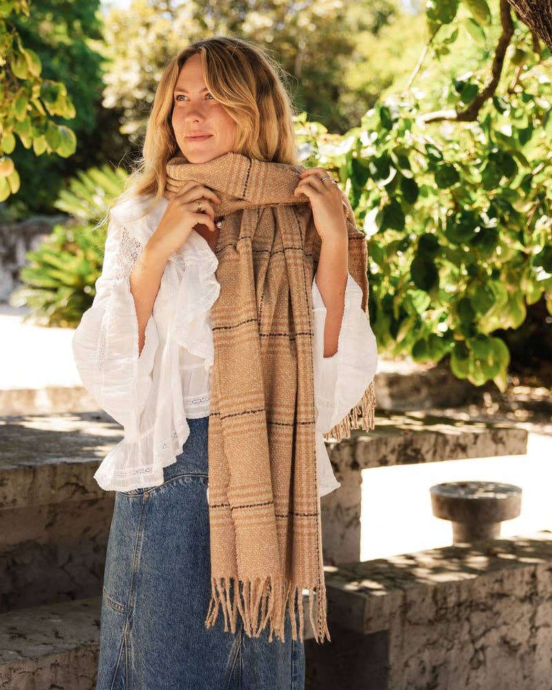 Cardiff Scarf in Camel