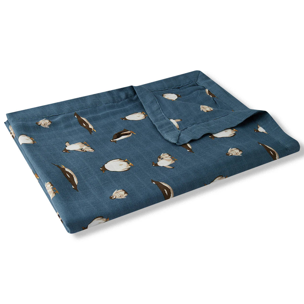Bamboo Big Lovey Blanket in Penguins