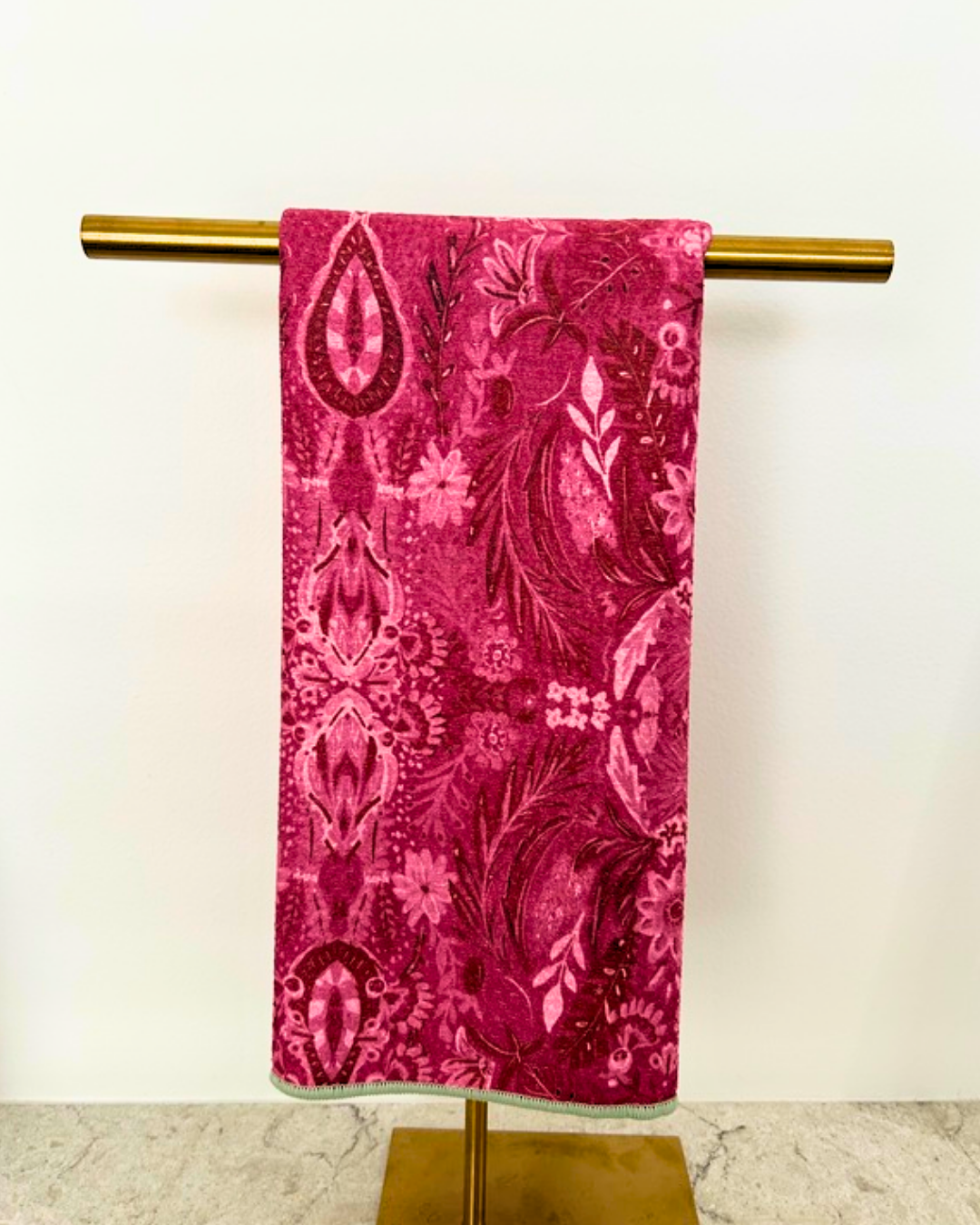 Golden Emerald Double-Sided Tea Towel
