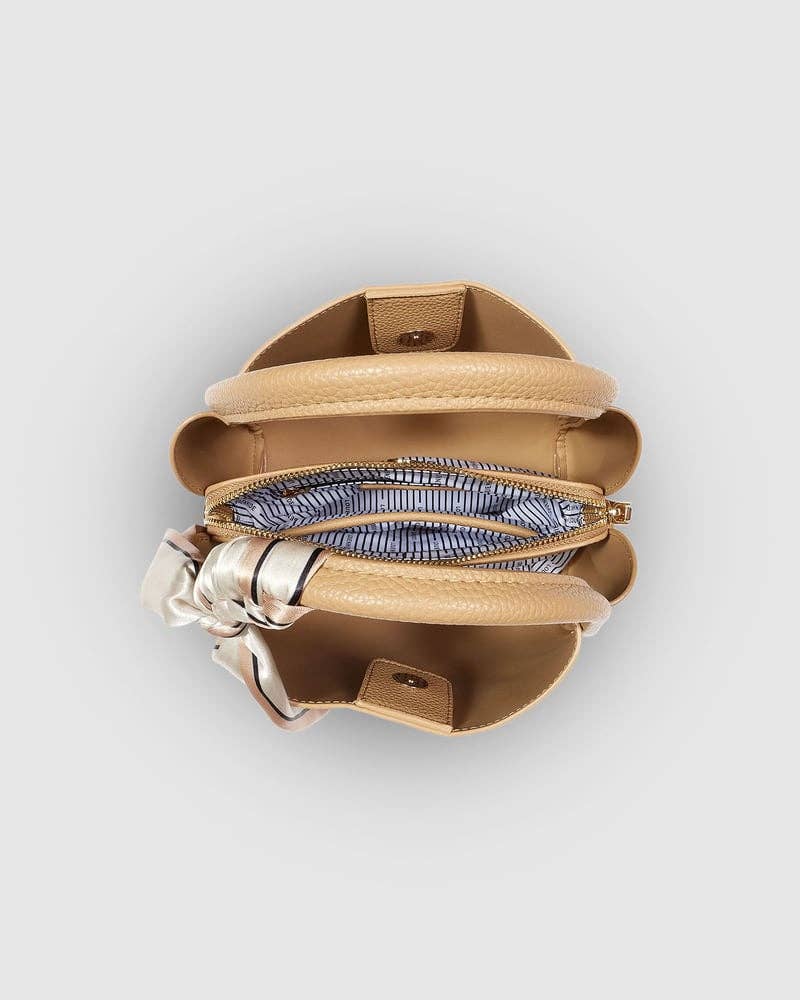 Steffie Mini Tote Bag in Biscuit