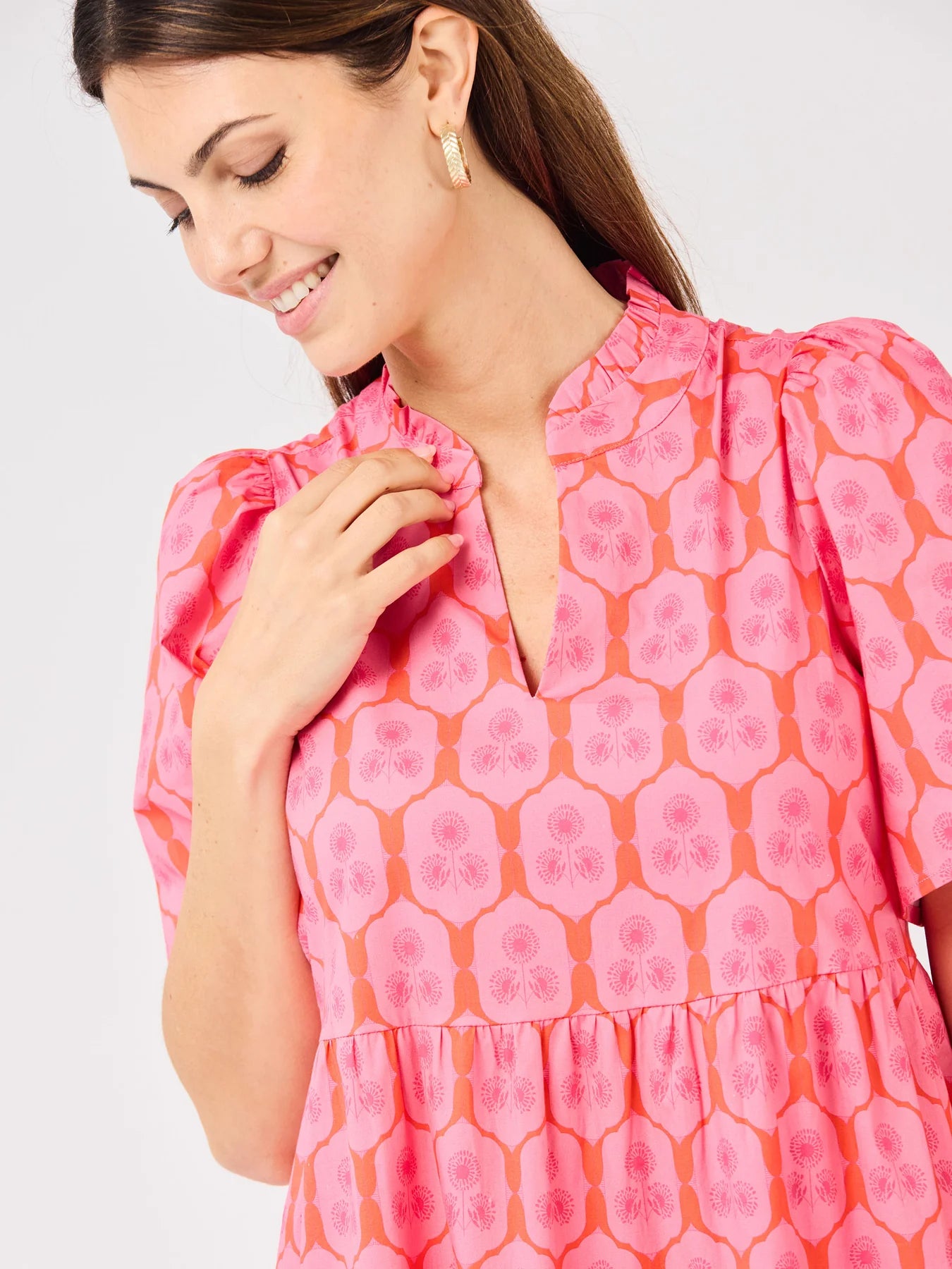 Ivy Dress in Rosette Charm Pink