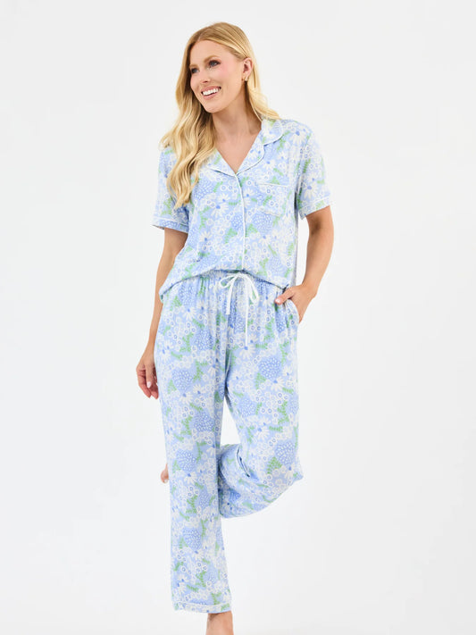 Charlotte Pajama Pant Set in Daisy Chain