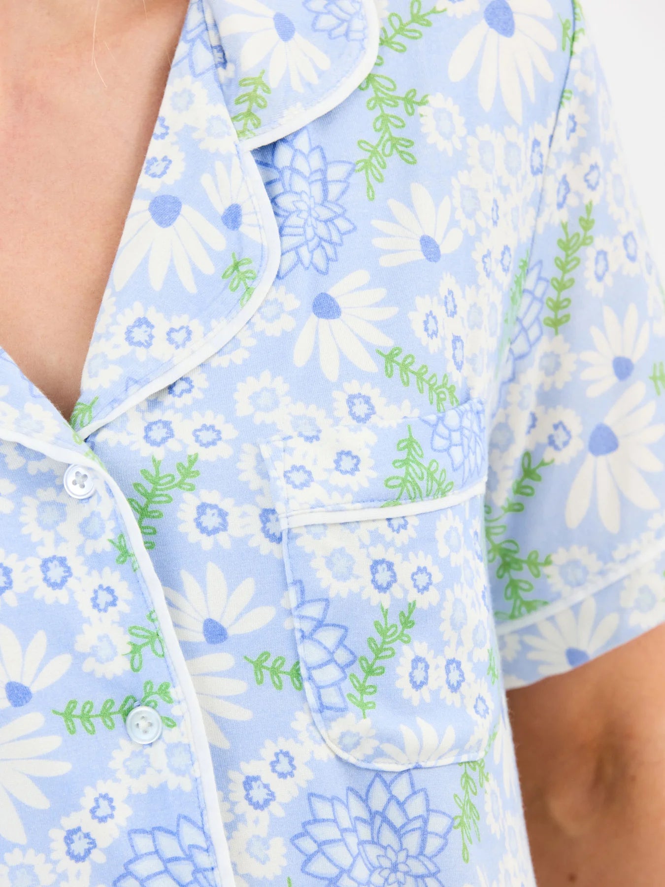 Charlotte Pajama Pant Set in Daisy Chain