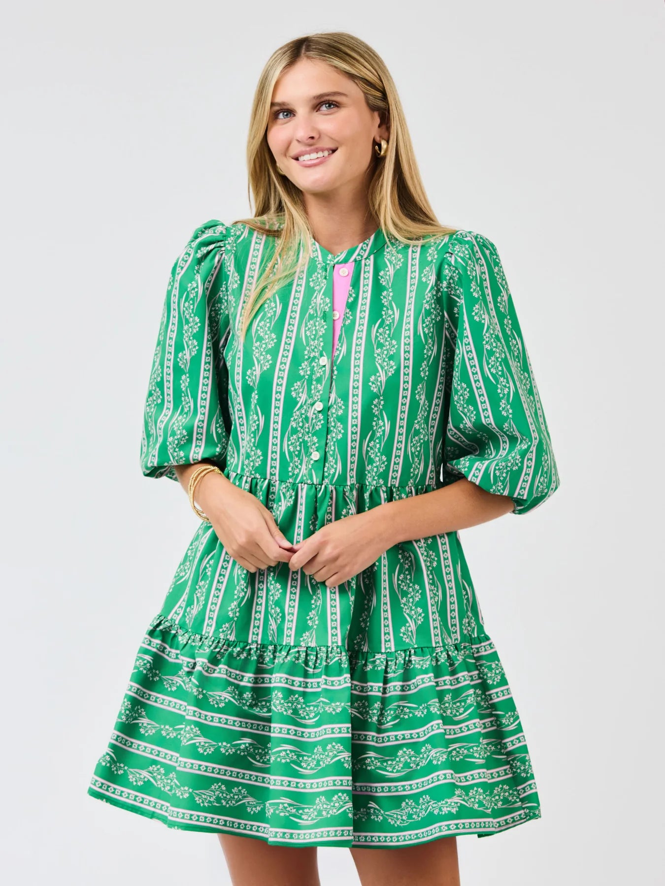 Riley Mini Dress in Garden Lace