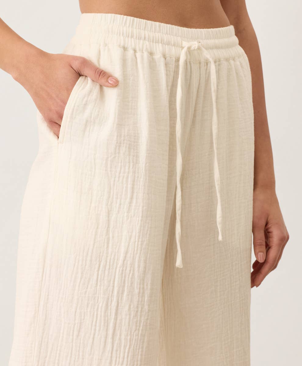 Women's Coastal Double Gauze Split Hem Pant