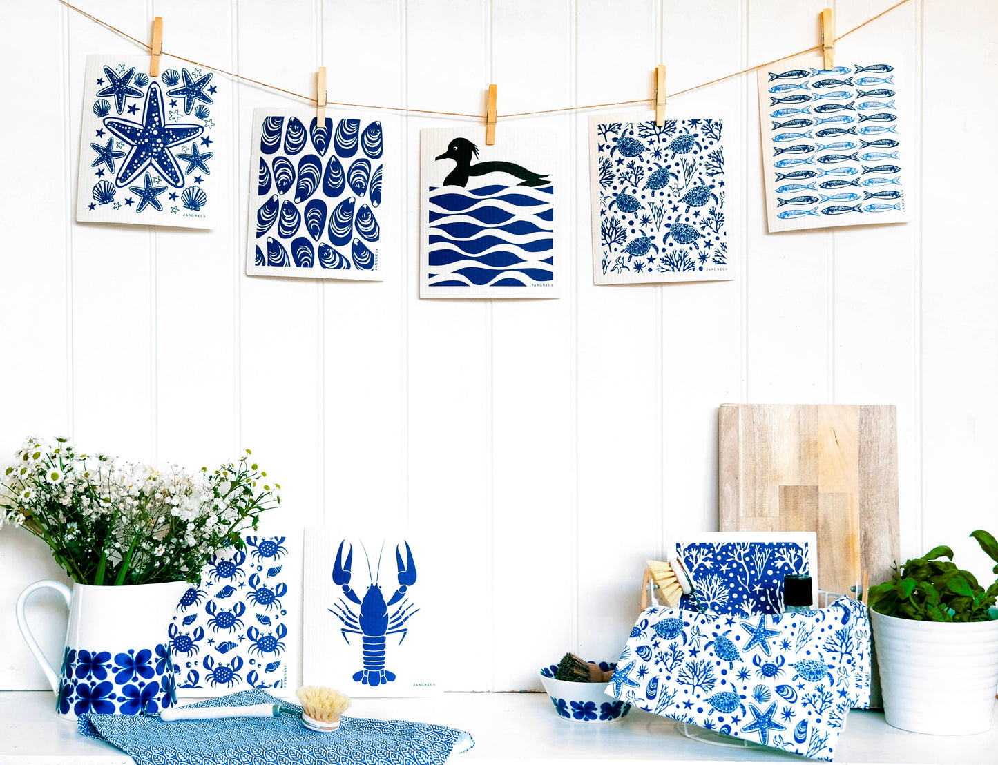 Swedish Dishcloth - Mussels