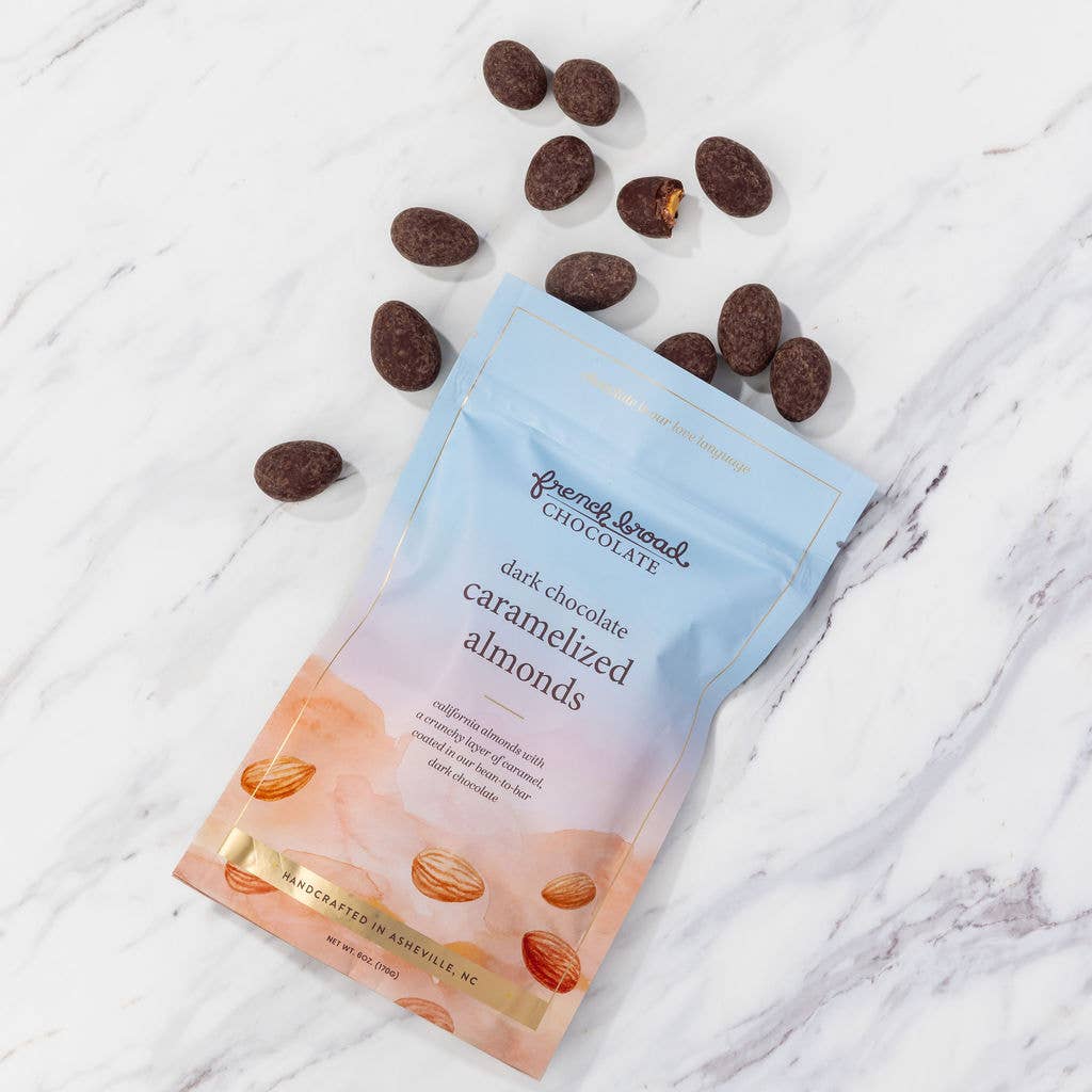 Dark Chocolate-Covered Caramelized Almonds