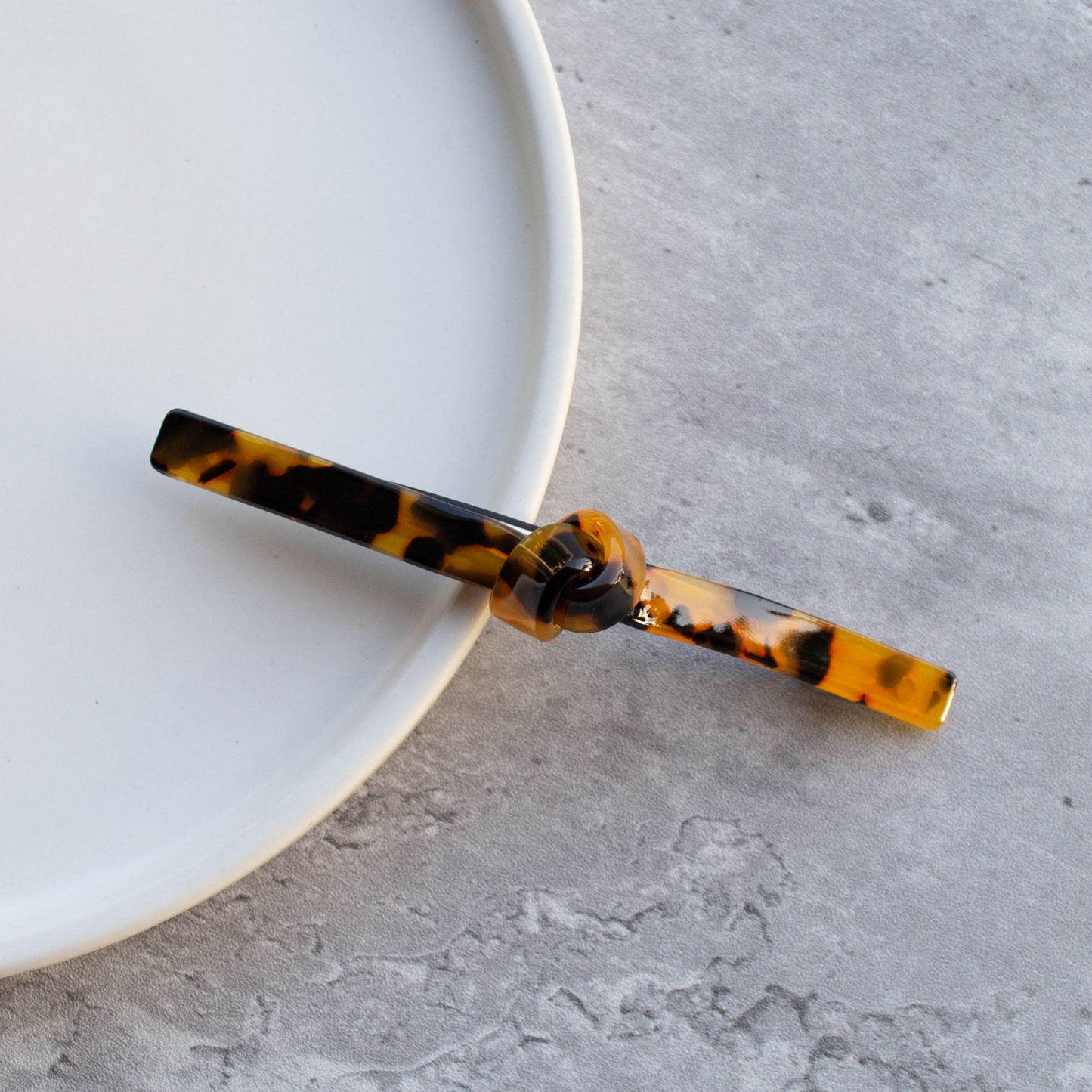 Eco French Twist Hair Barrettes: Taupe Mix