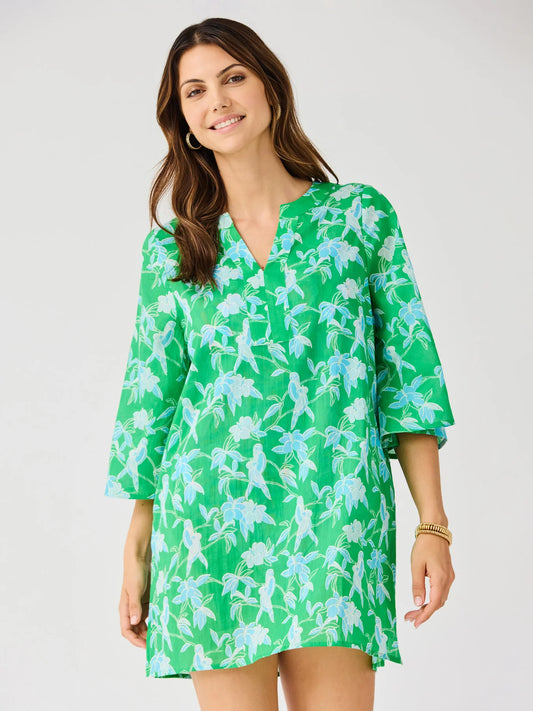 Elizabeth Beach Dress in Tiki Tropics
