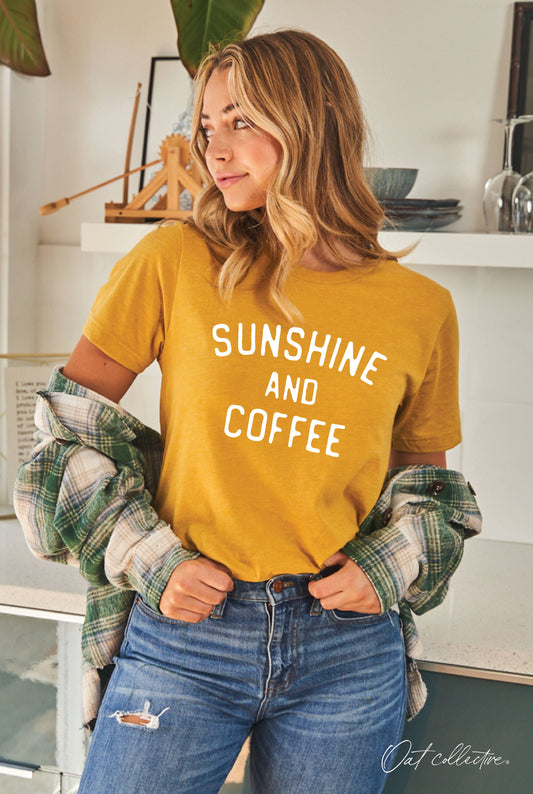 Sunshine and Coffee Graphic T-Shirt