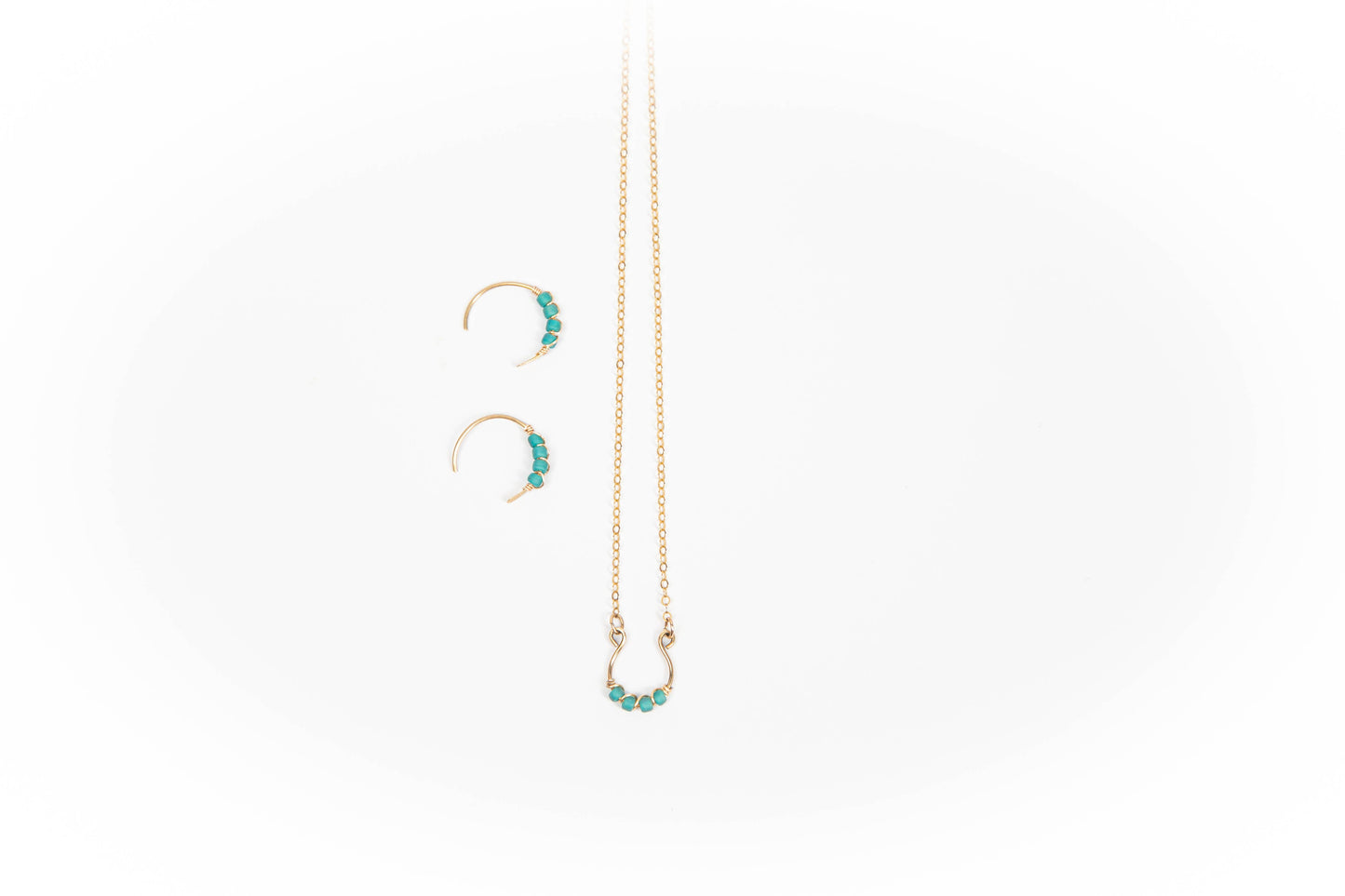 Moab Western Horseshoe Necklace in 14k Gold Filled