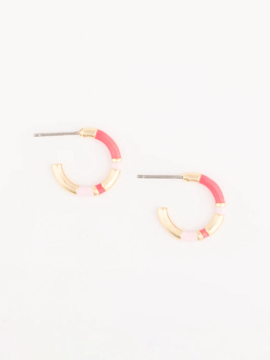 Layne Earrings in Pink
