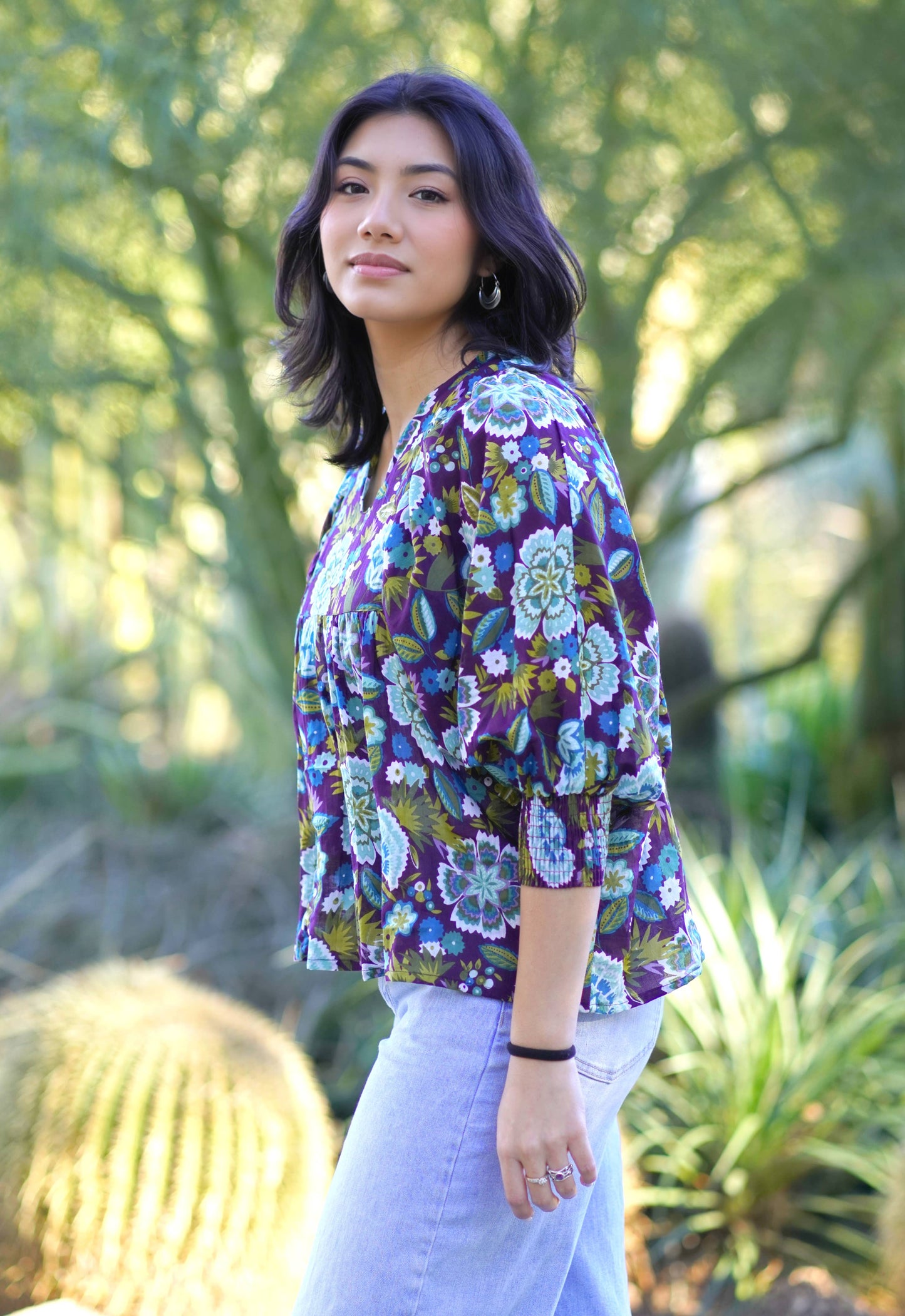 Anjou Top in Eggplant