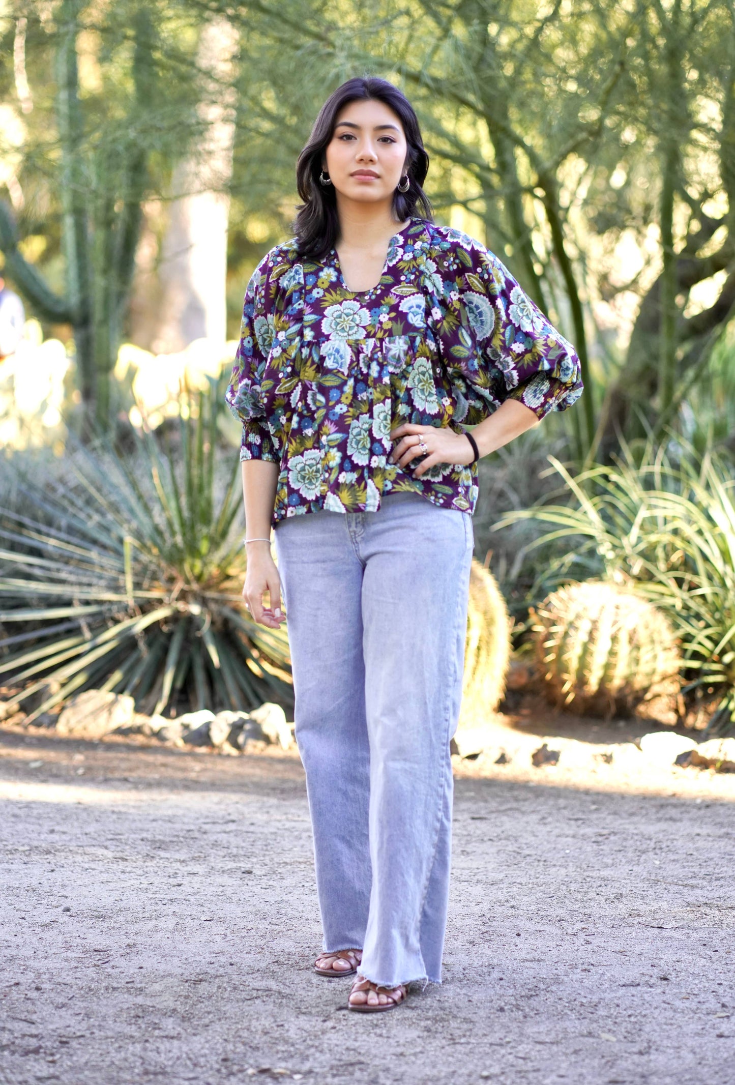 Anjou Top in Eggplant