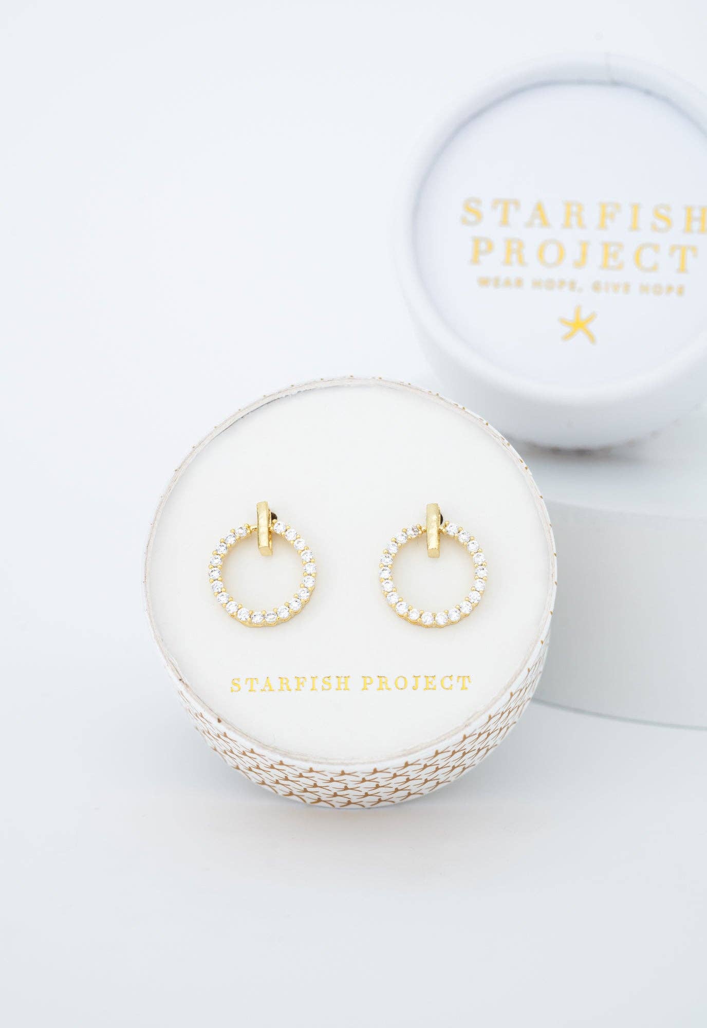 Aurora Circle Stud Earrings