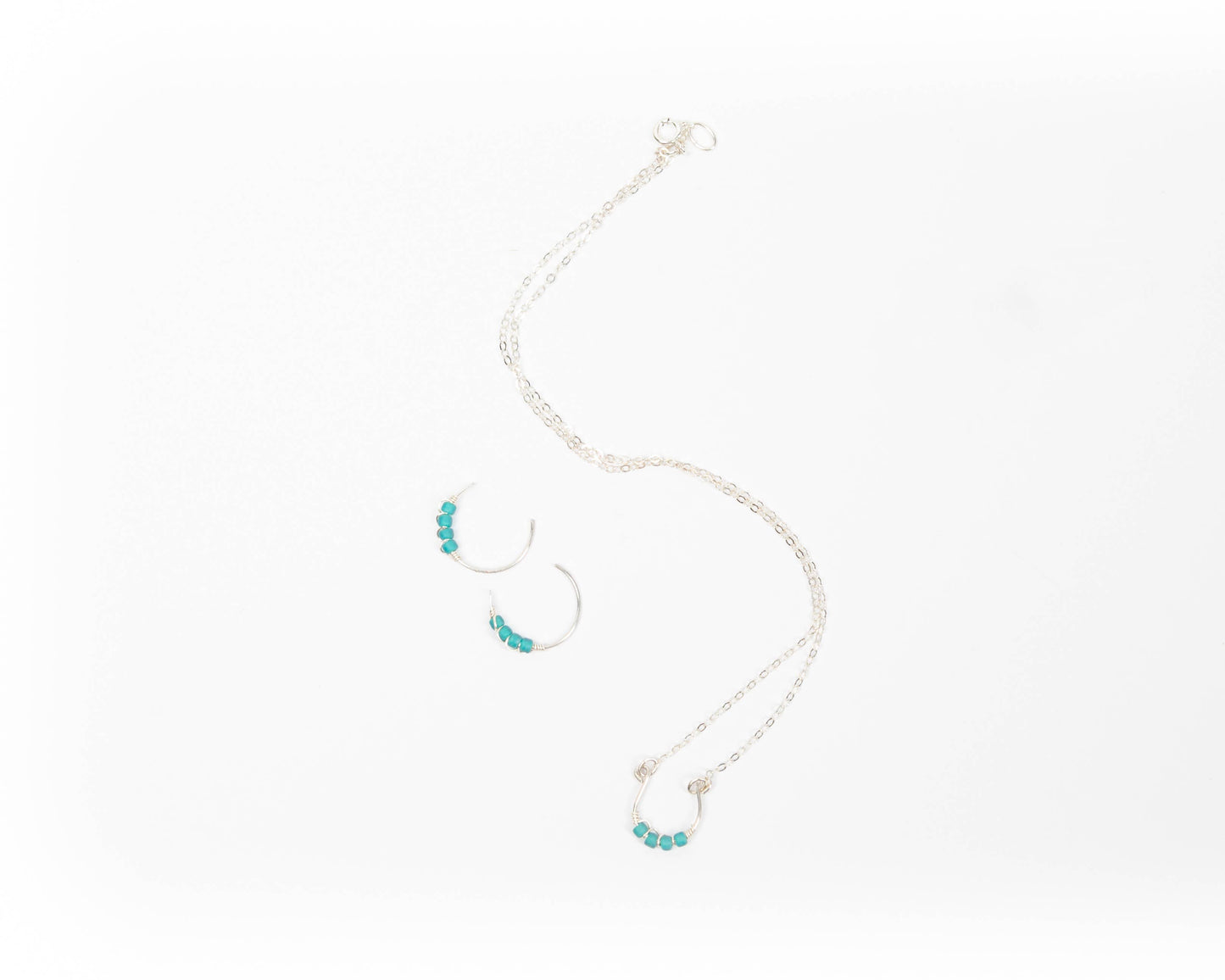 Moab Western Horseshoe Necklace in Sterling Silver