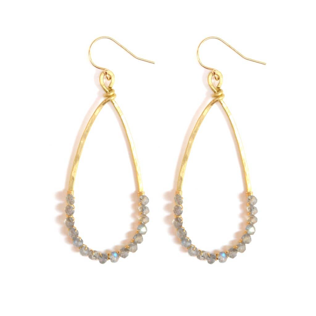 Tara Earrings in Labradorite