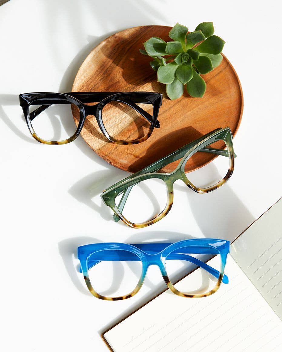 Morgan Readers - Blue/Brown Tortoise