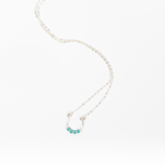 Moab Western Horseshoe Necklace in Sterling Silver