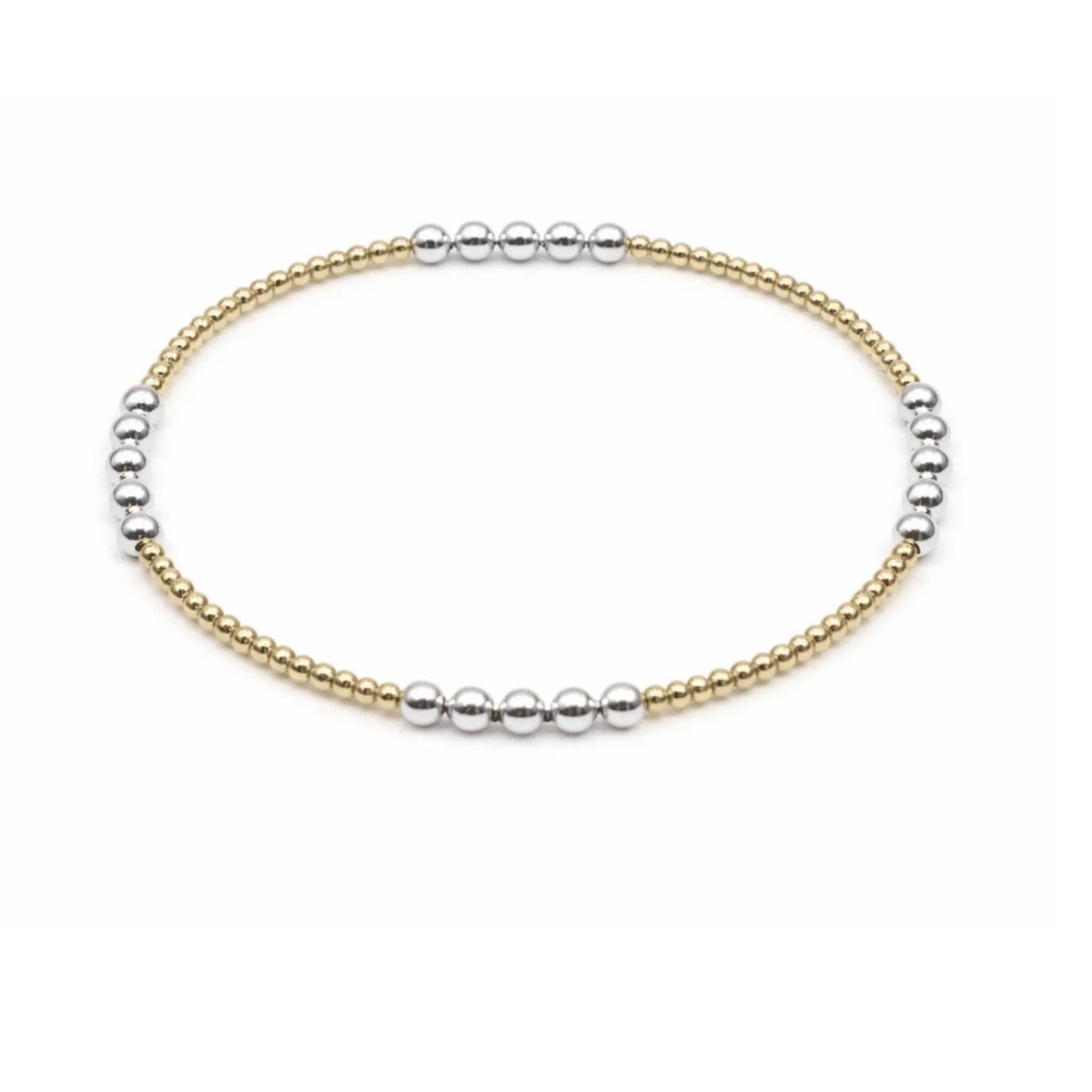 Hamptons Mixed Metal Beaded Bracelet