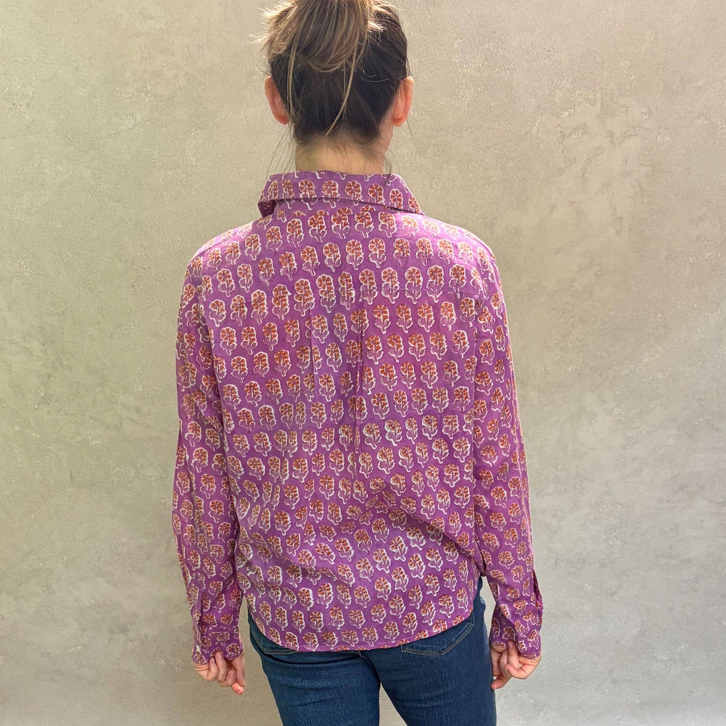 Pali Top- Malin Pink in Lightweight Cotton