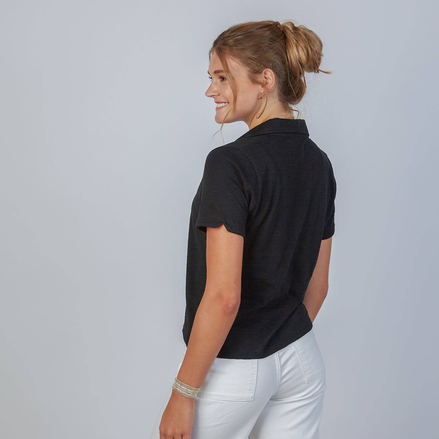 Polo Tee in Black