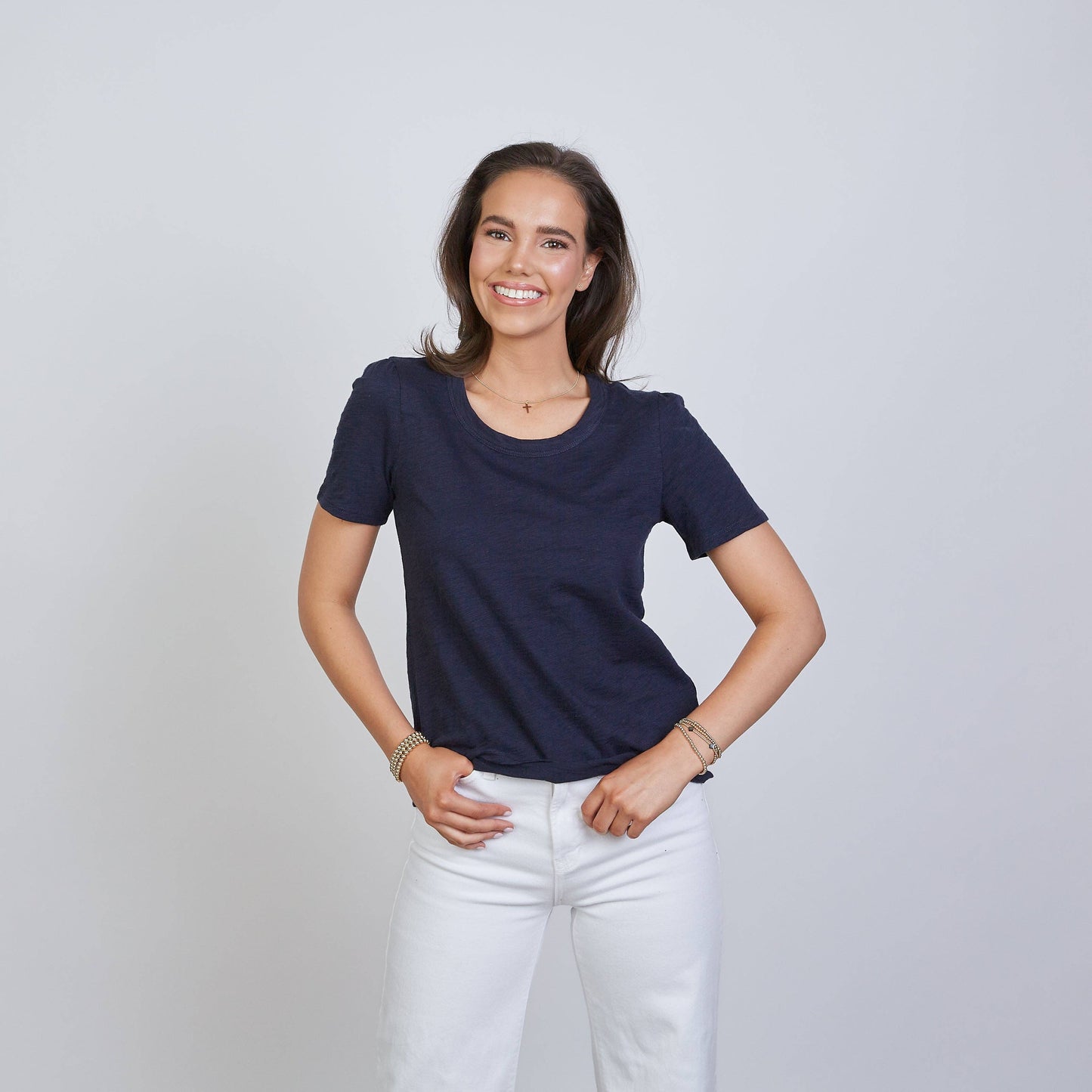 Saturday Short Sleeve Tee in Navy