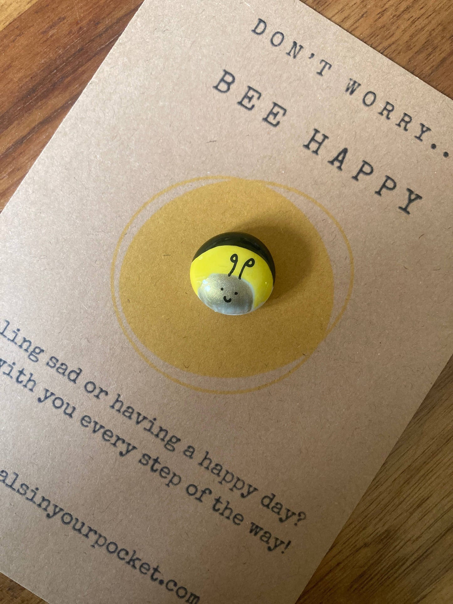 Bee Pebble Pocket Hug Anxiety Buster Care Package Gift