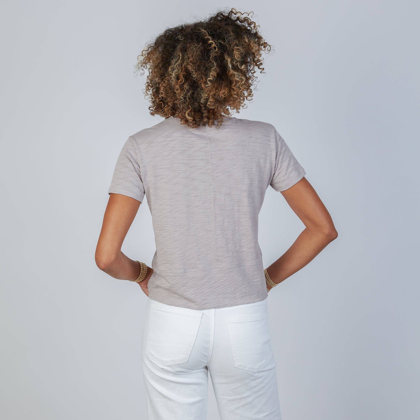 Celia Perfect Length Tee in Dusty Lilac