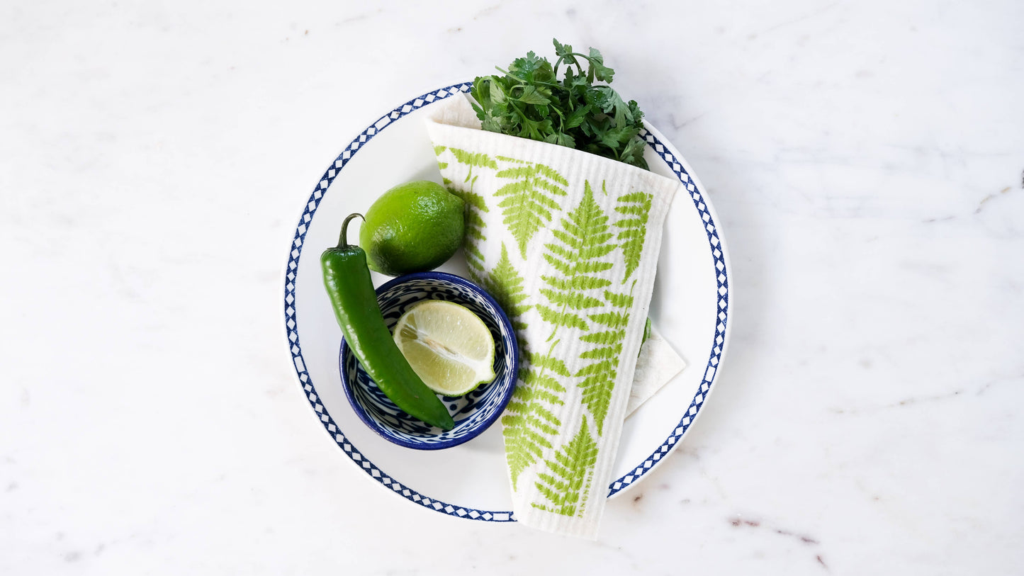 Swedish Dishcloth - Fern