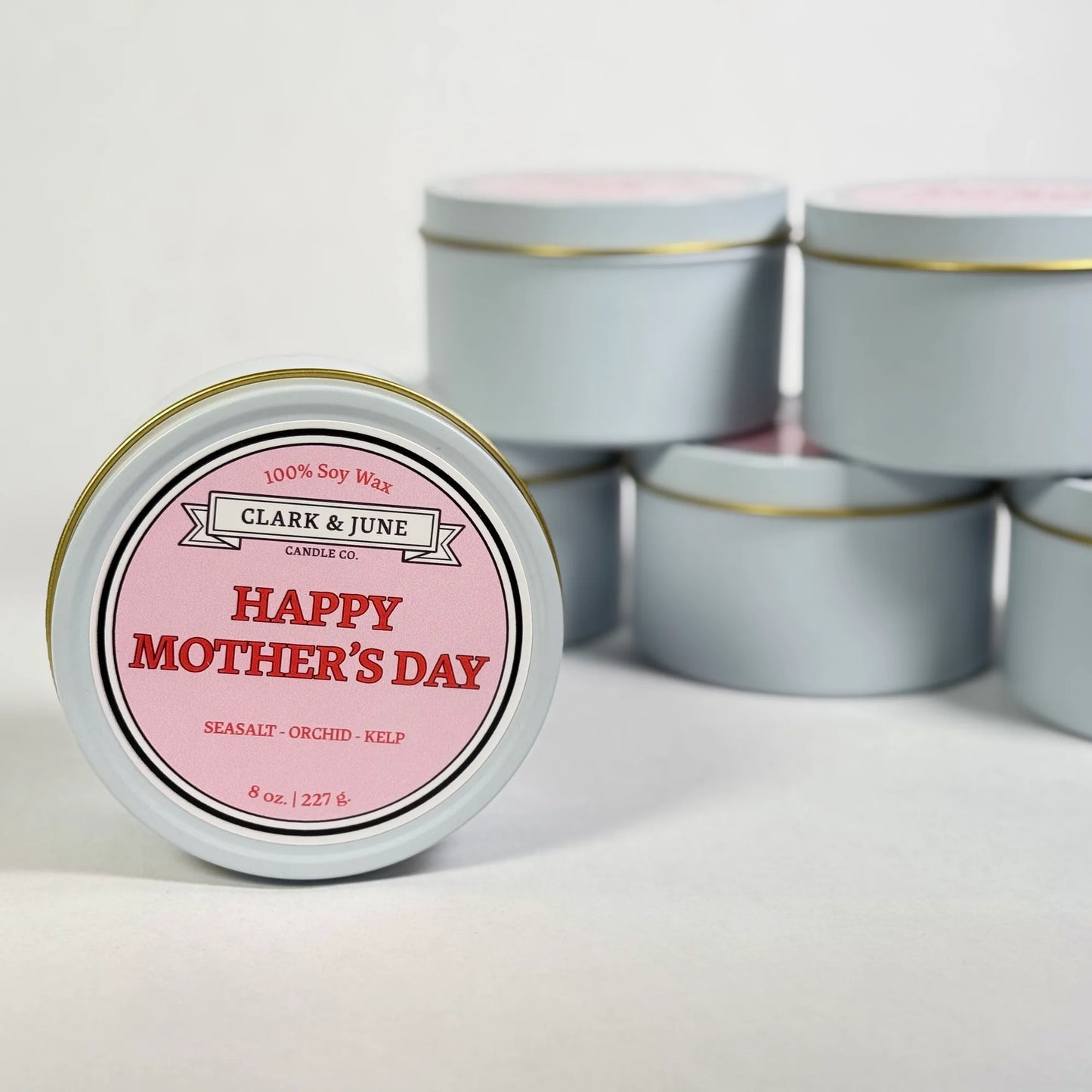 Happy Mother's Day | Sea salt - Orchid - Kelp 8oz Soy Candle