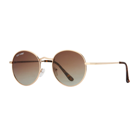 Ash Sunglasses in Matte Gold and Tortoise