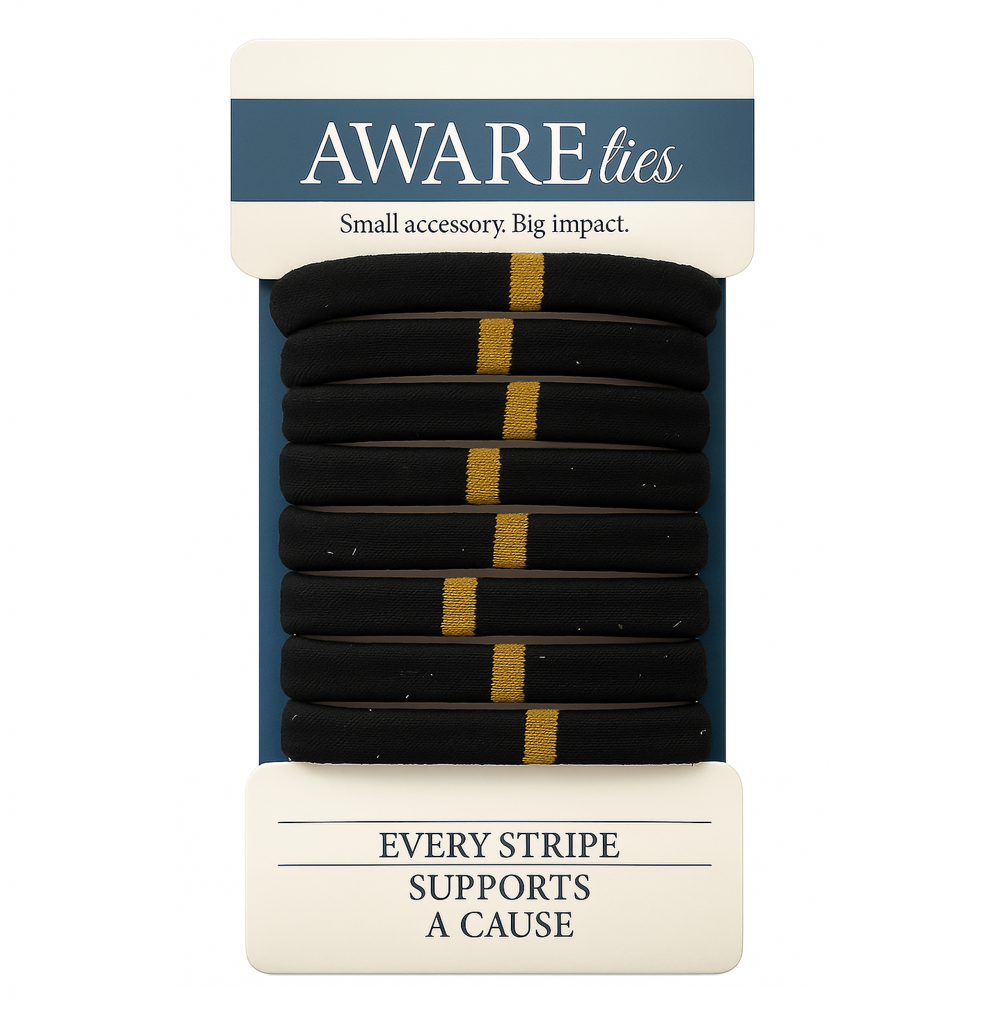 *Pre-Order* AWAREties | Yellow Stripe – Mental Health Awareness Pack