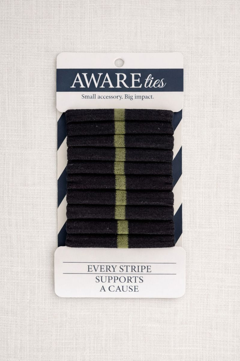 AWAREties | Green Stripe – Animal Rescue & Welfare Pack