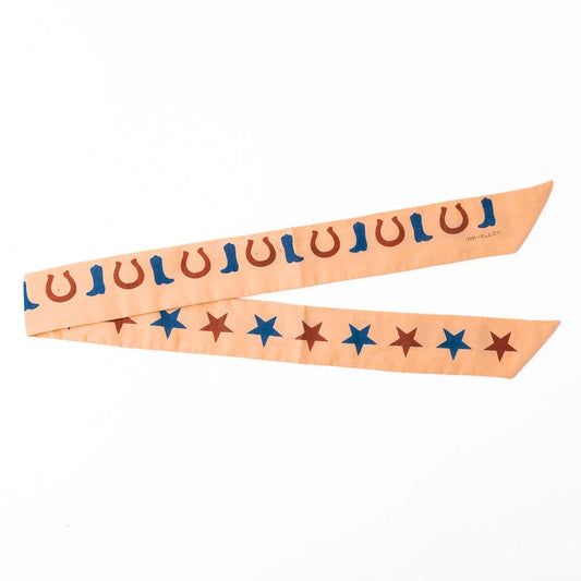 Camile Skinny Scarf in Boot Print