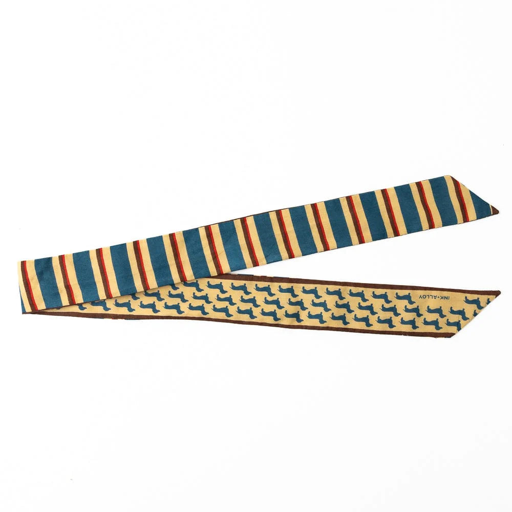 Camile Skinny Scarf in Dachshund Print