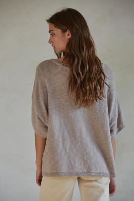 The Lucy Mae Top in Burnt Taupe