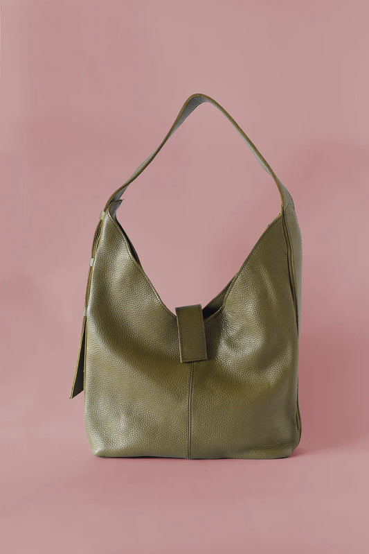 GR Bindle Bag in Pebbled Olive