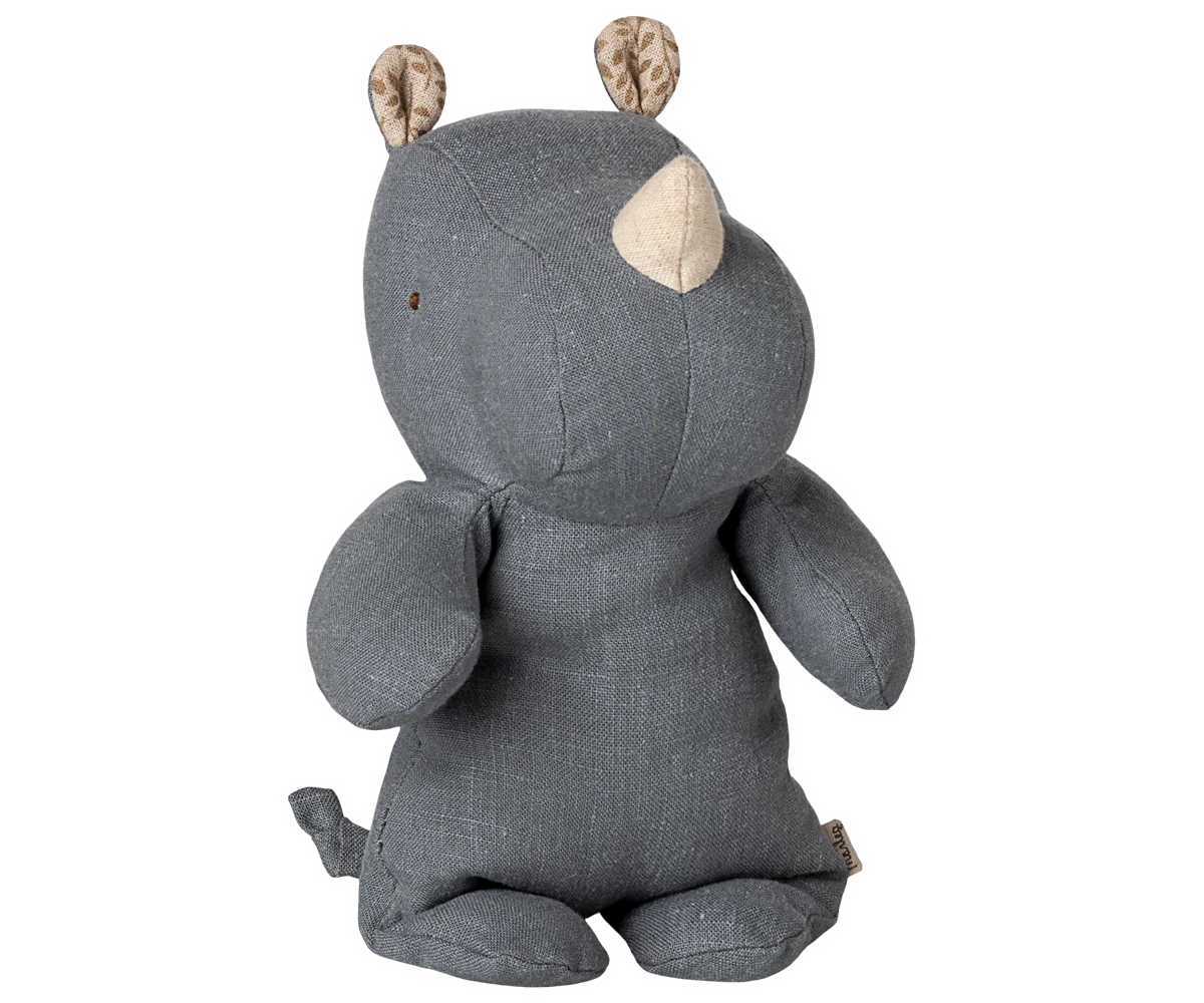 Small Rhino Safari Friend in Dusty Blue