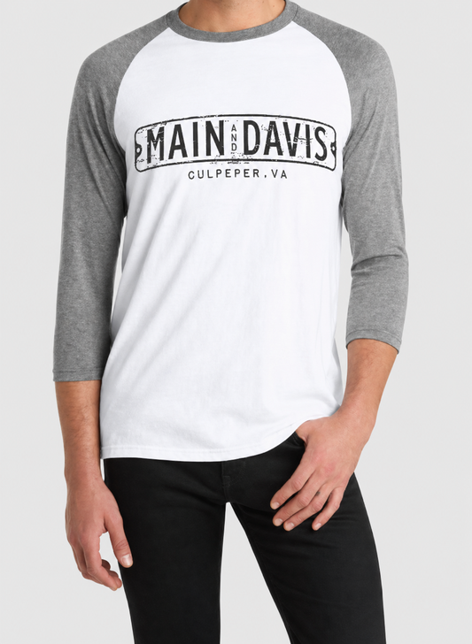 Main & Davis Baseball T-Shirt
