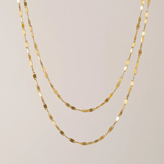 Cleo Layered Necklace in Gold