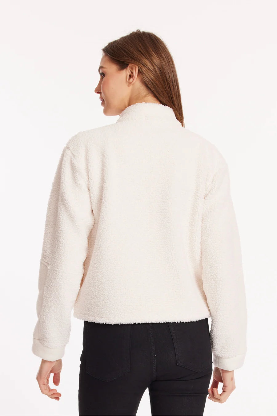  Cozy Sherpa Jacket in Ivory - product photo