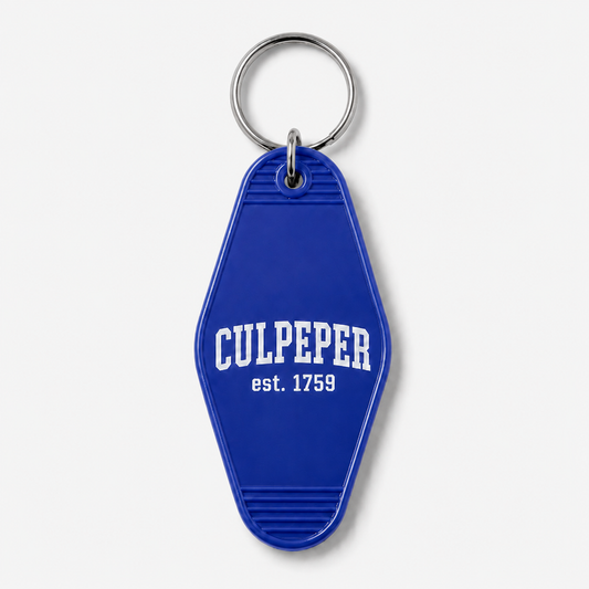 Culpeper Hotel Key Tag in Blue
