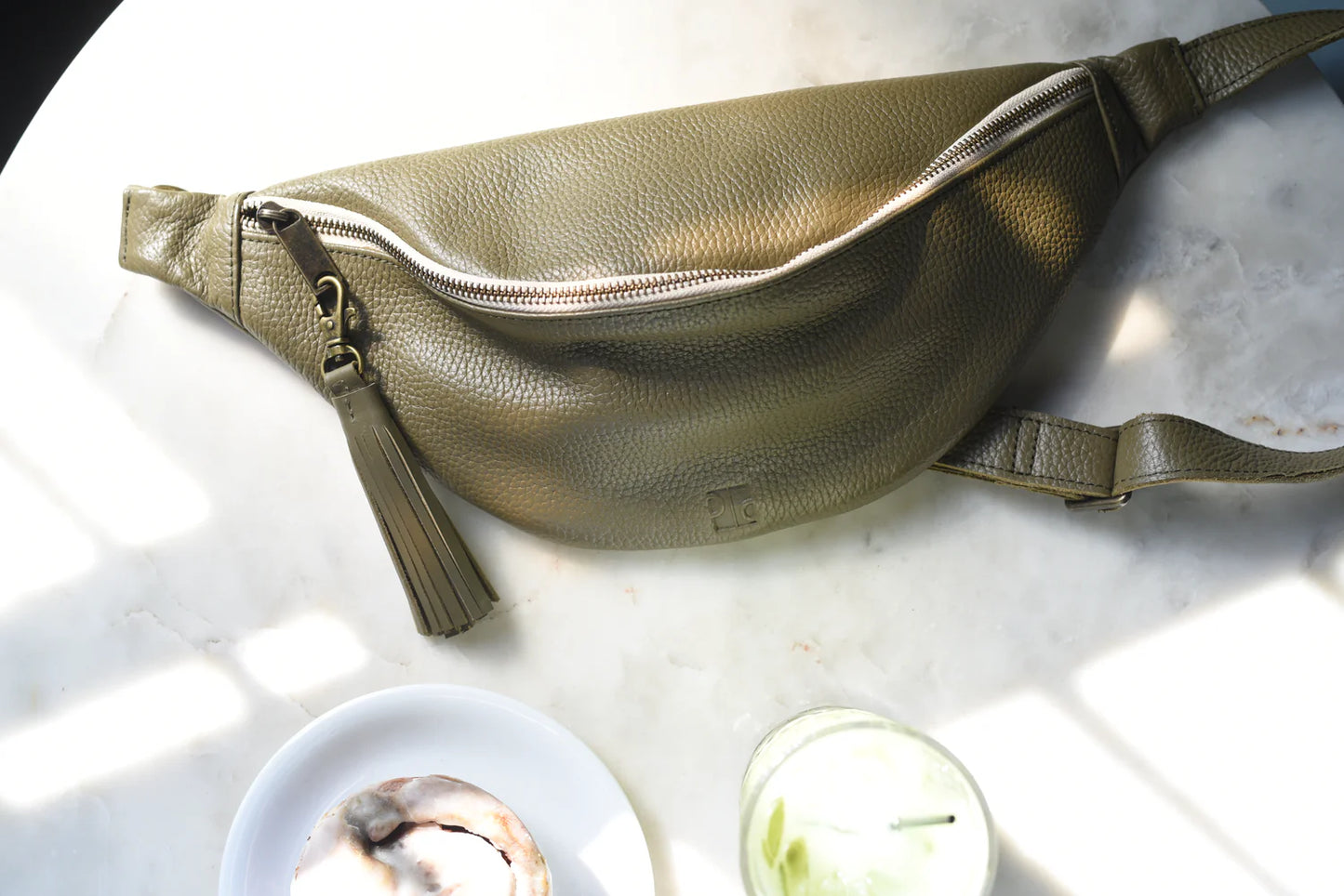 GR Sling Bag in Pebbled Olive