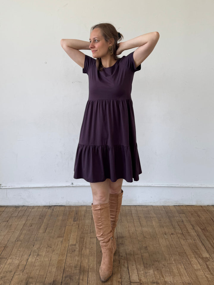 Aria Dress in Plum