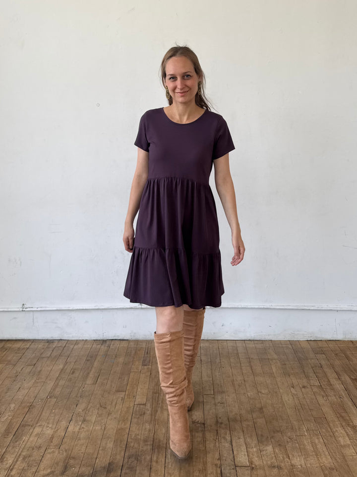 Aria Dress in Plum