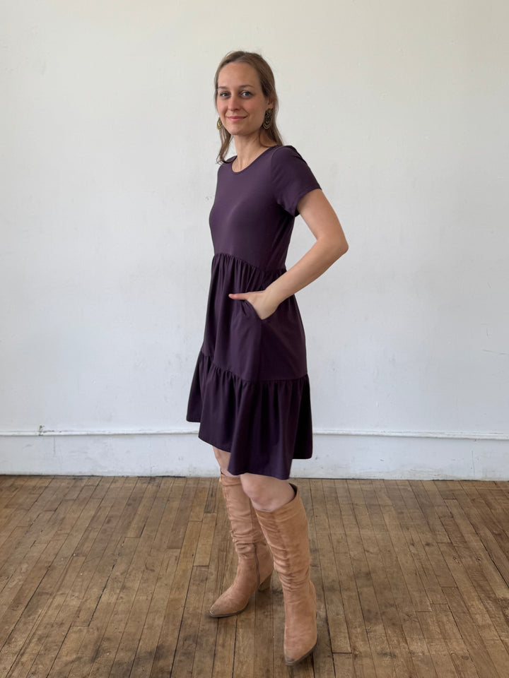 Aria Dress in Plum