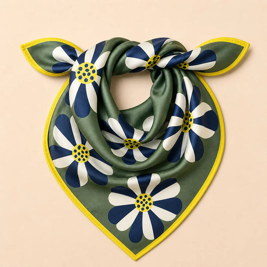 Mod Daisy Silk Scarf