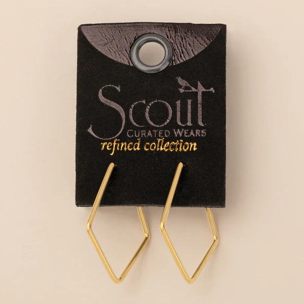 Refined Earring Collection - Orion Diamond Hoop in Gold